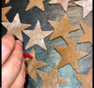 Poking a Hole in the Ornament Prior to Baking