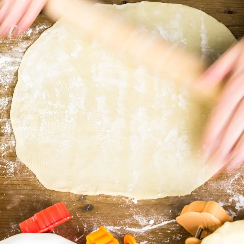 Rolling out the Homemade Pie Dough