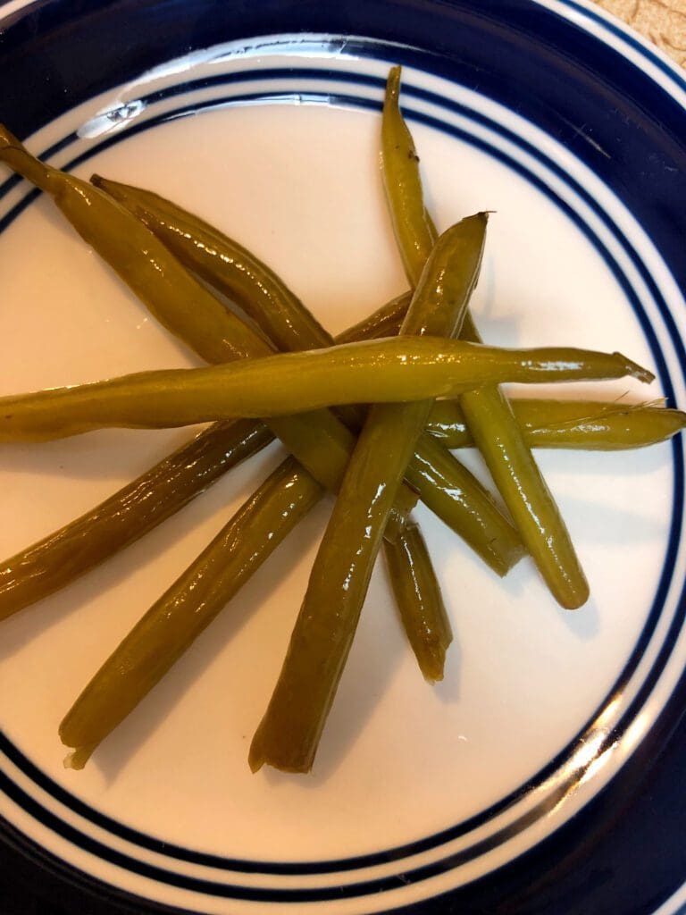 Snacking on Pickled Beans