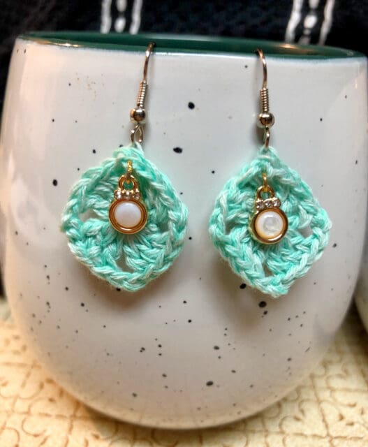 4 Beginner Crochet Earrings Patterns - Pattern Princess