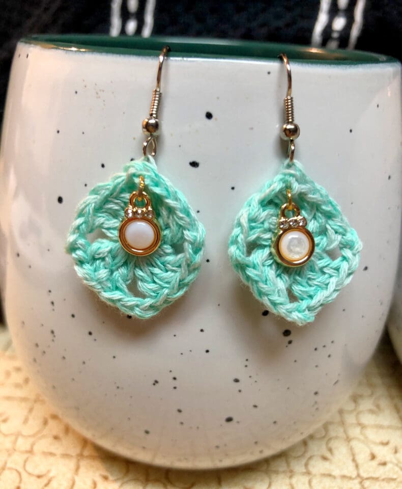 4 Beginner Crochet Earrings Patterns - Pattern Princess