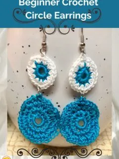 Beginner Crochet Circle Earrings