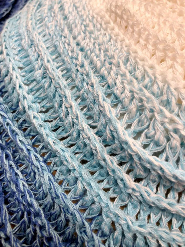 Blue Lace Agate Crochet Stole - Pattern Princess