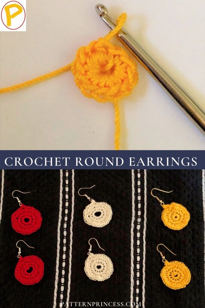 Crochet Round Earrings