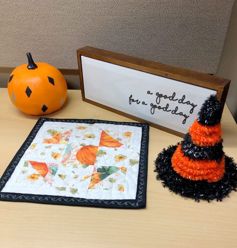 Fall Decorating with the Handmade Quilted Trivet