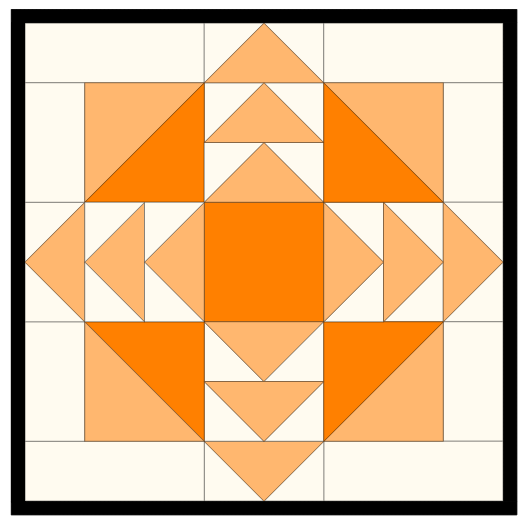 Graphic of the Little Pumpkin Patch Trivet Quilt Pattern