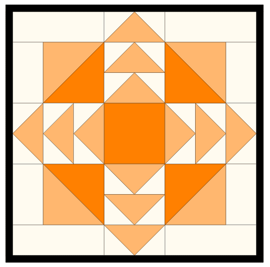 Graphic of the Little Pumpkin Patch Trivet Quilt Pattern