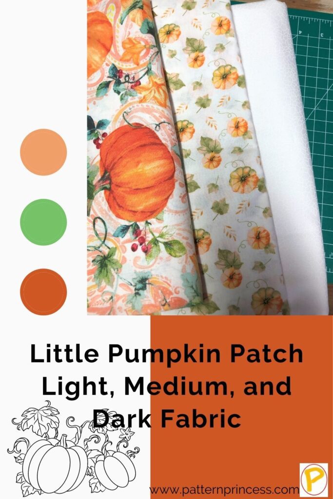 Little Pumpkin Patch Light, Medium, and Dark Fabric