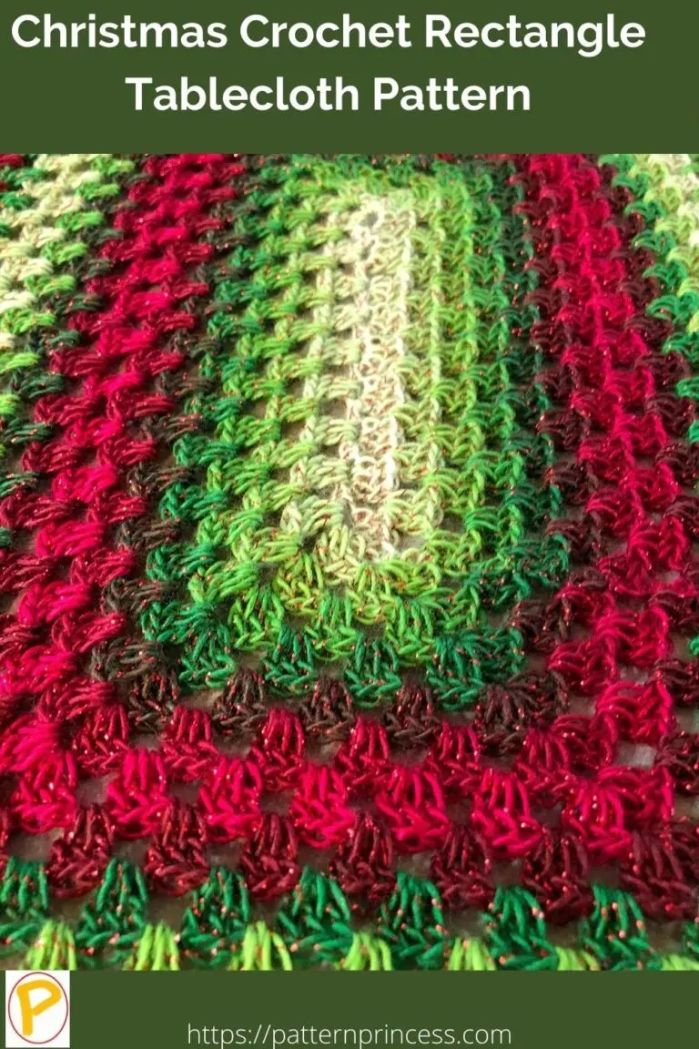 Christmas Crochet Rectangle Tablecloth Pattern