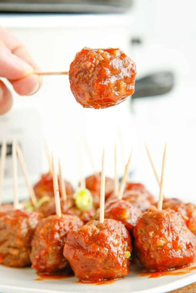 Crockpot-Cranberry-Meatballs-On My Kids Plate