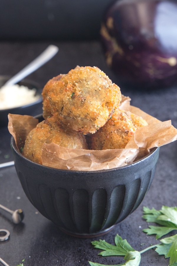 eggplant meatball an Italian in my Kitchen