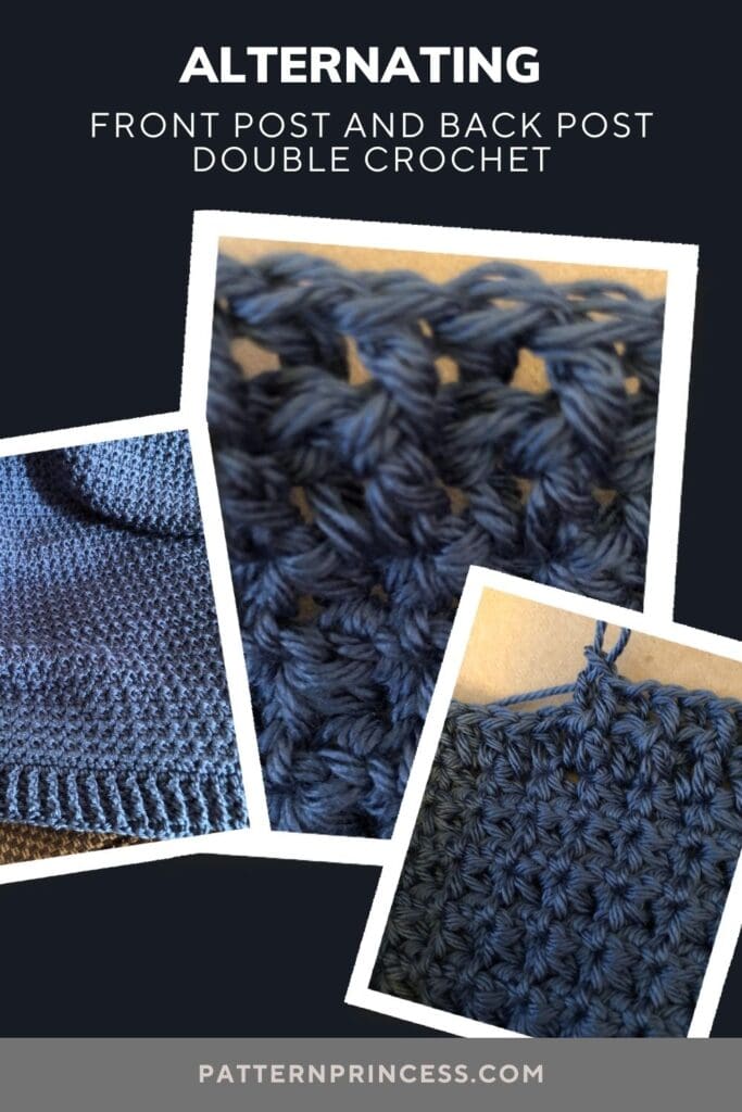 Alternating Front Post and Back Post Double Crochet