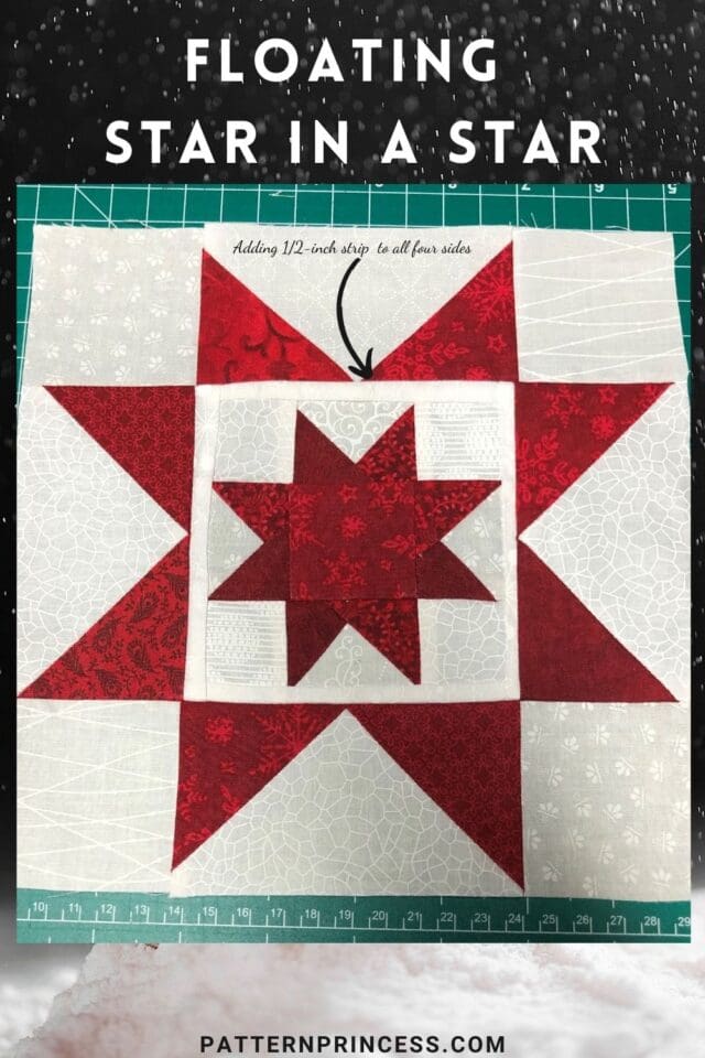 Red and White Scrappy Star Quilt Journey - Pattern Princess