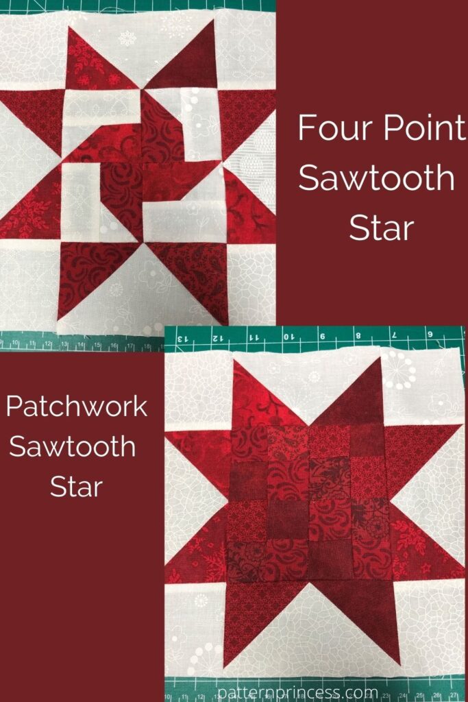 Four Point and Patchwork Sawtooth Star