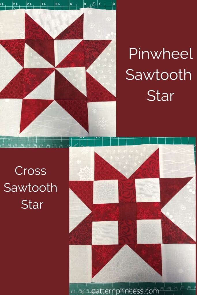 Pinwheel and Cross Sawtooth Star