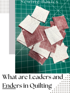 What are Leaders and Enders in Quilting
