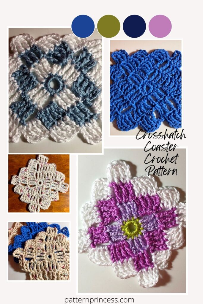Crosshatch Coaster Crochet Pattern