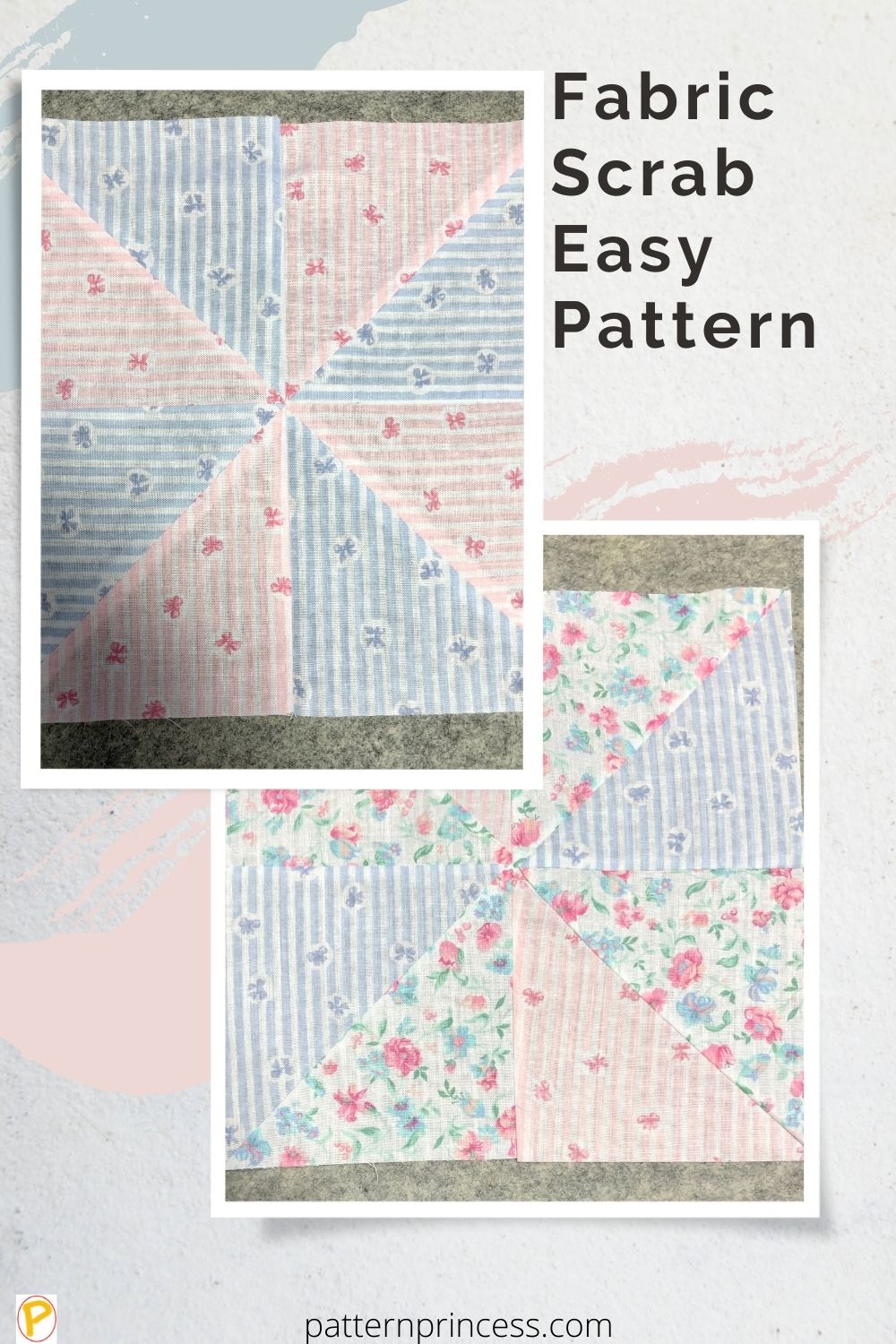 Fabric Scrab Easy Pattern