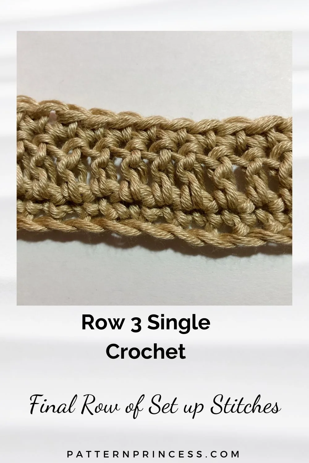 Row 3 Single Crochet