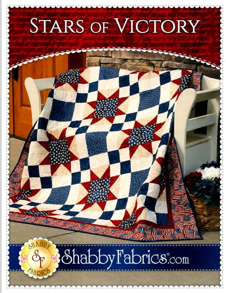 Stars of Victory Quilts of Valor Pattern By Jennifer Bosworth - Shabby Fabrics