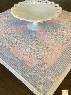 Charming Quilted Square Tablecloth Pattern