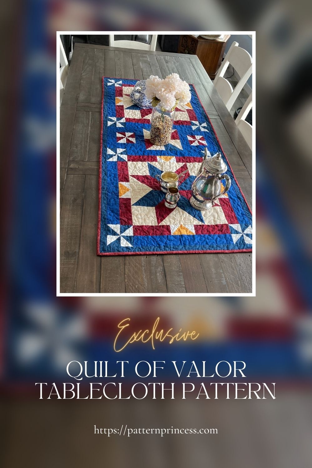 Quilt of Valor Tablecloth Pattern