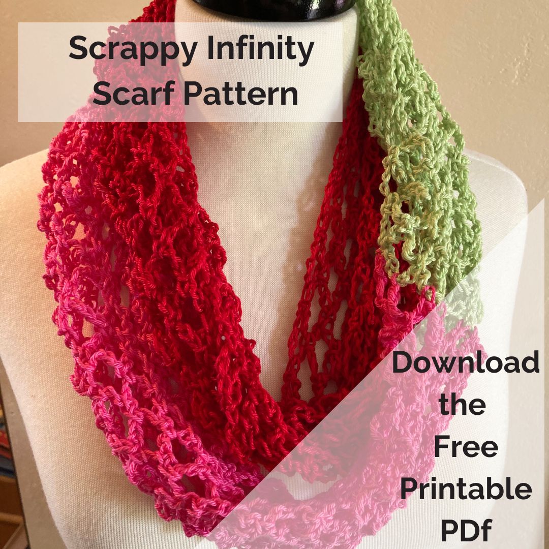 Scrappy Infinity Scarf Pattern Printable