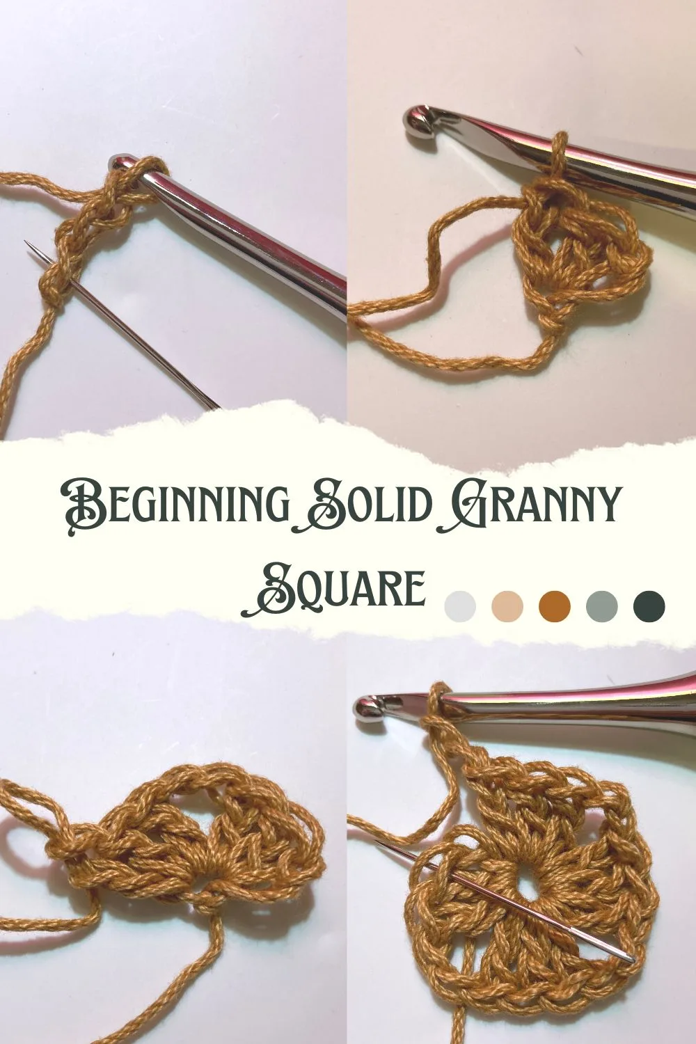Beginning Solid Granny Square