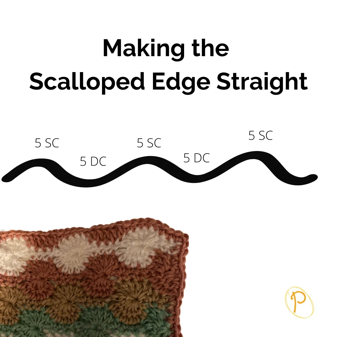 Making the Scalloped Edge Straight