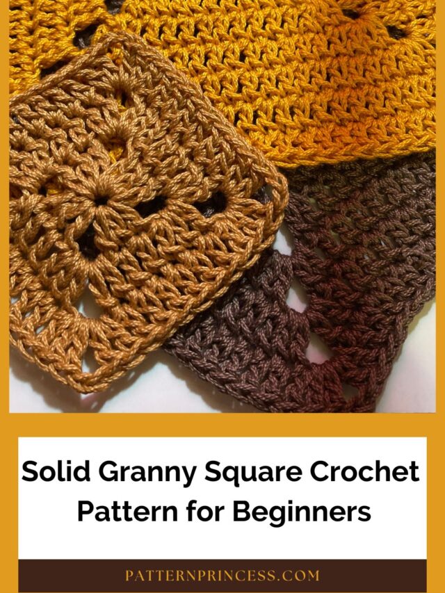 Solid Granny Square Without a Seam