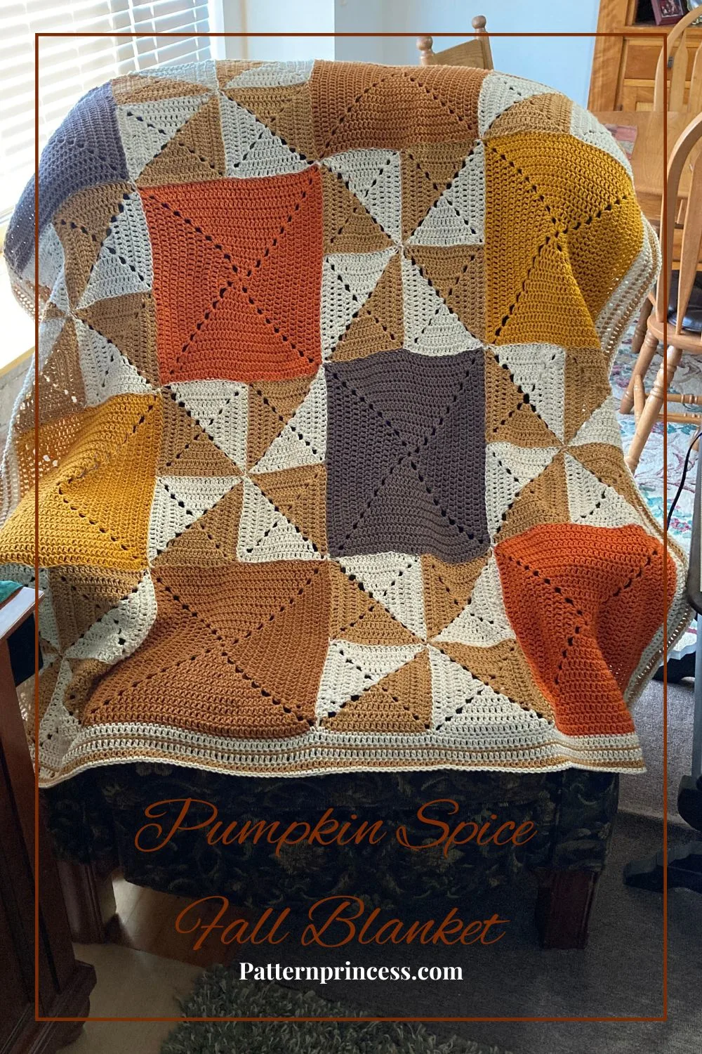 Pumpkin Spice Fall Blanket