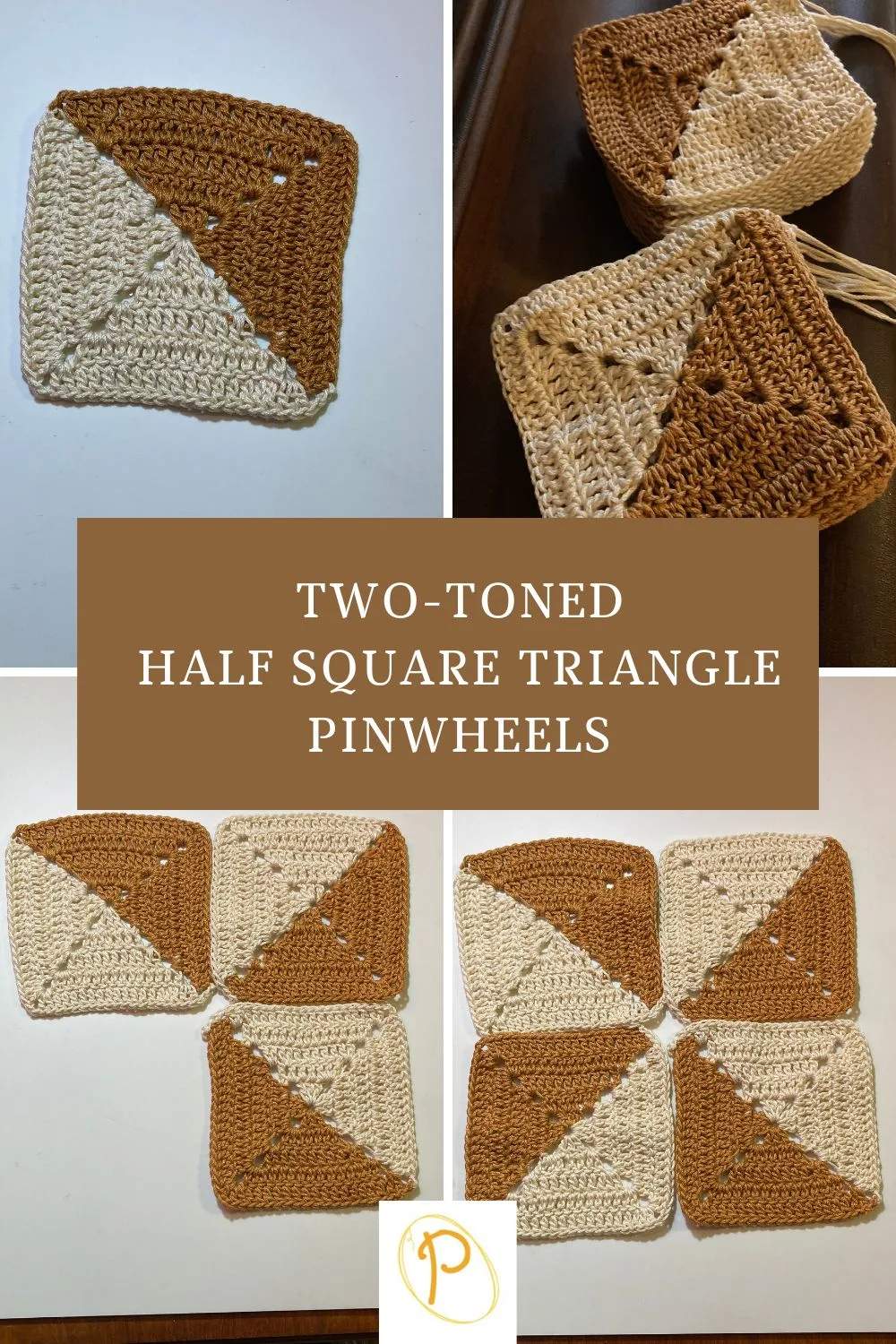 Two-Toned Half Square Triangle Pinwheels