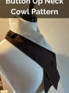 Button Up Neck Cowl Pattern