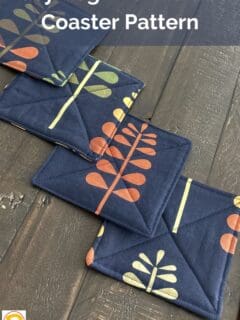 Easy Beginner Quilted Coaster Pattern