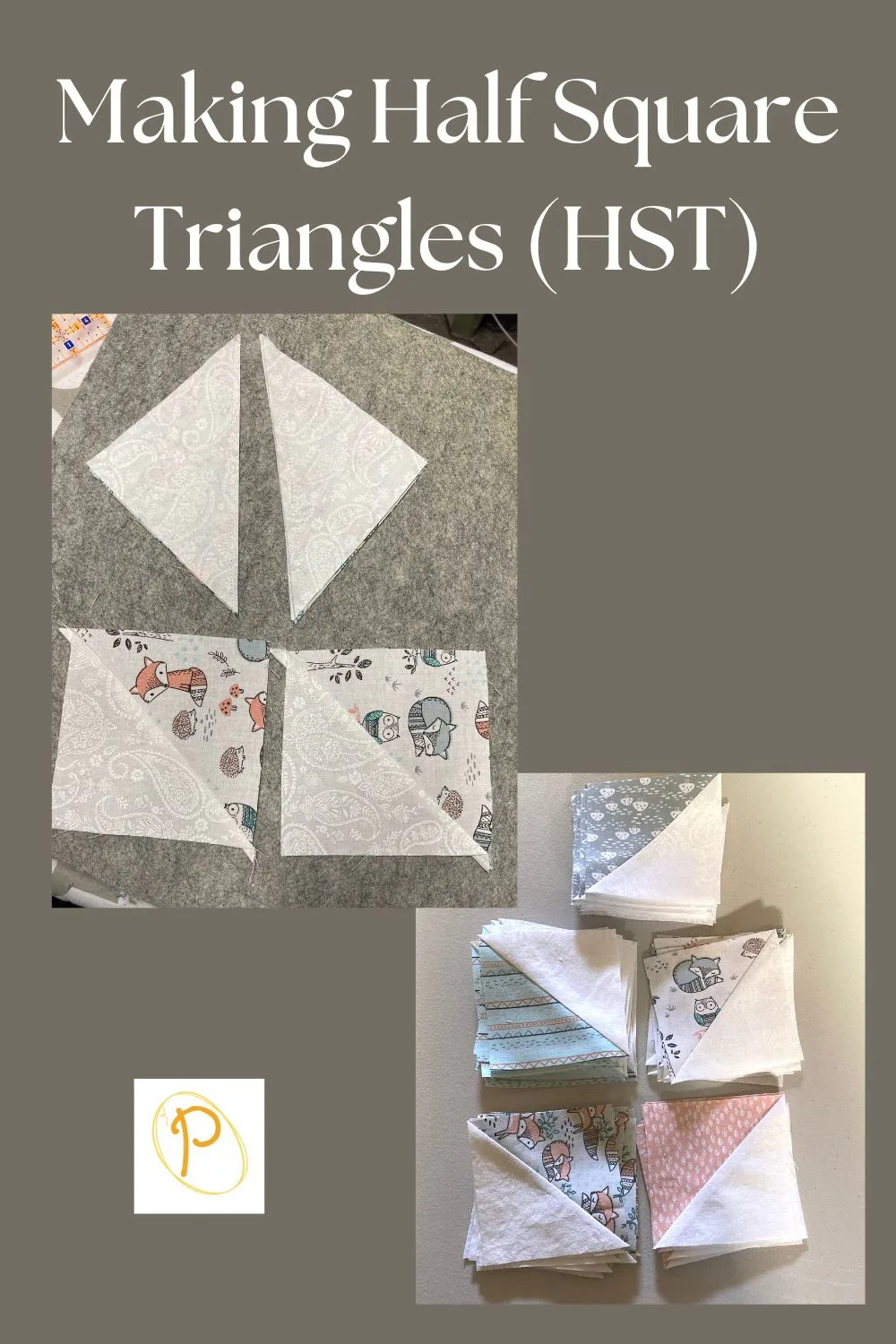 Making Half Square Triangles HST