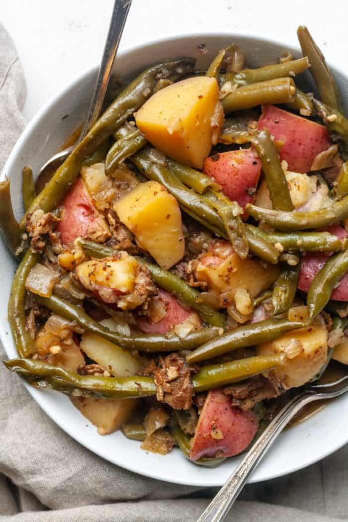 Southern style green_beans_and_potatoes_