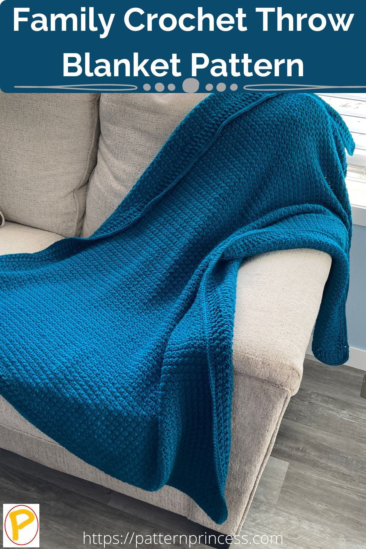 Family Crochet Throw Blanket Pattern