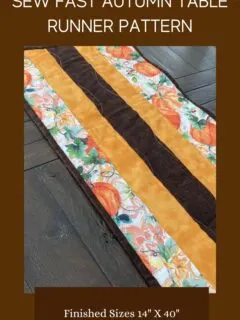 Sew Fast Autumn Table Runner Pattern
