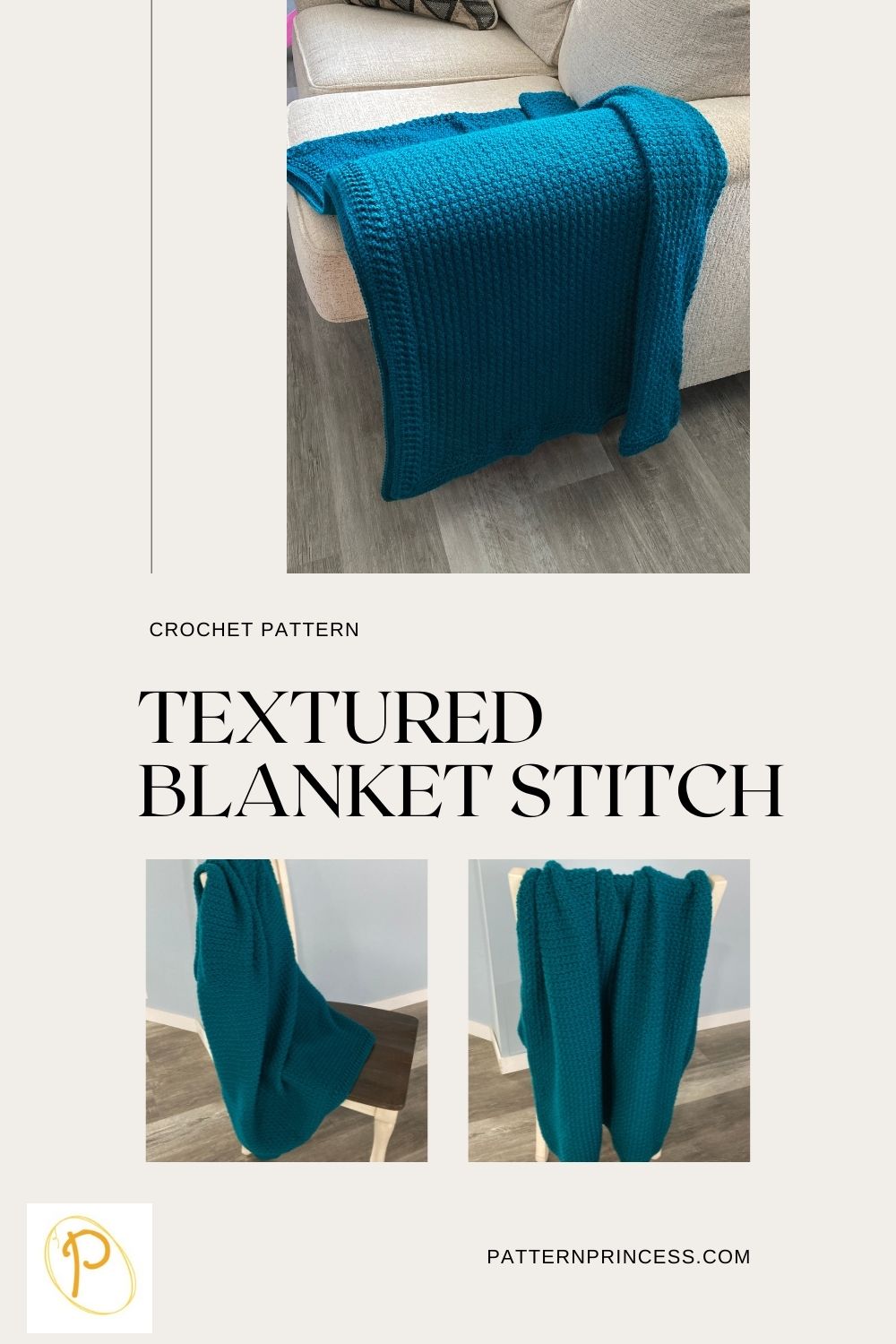 Textured Blanket Stitch crochet pattern