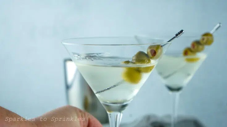 Martini Recipe in a cocktail glass