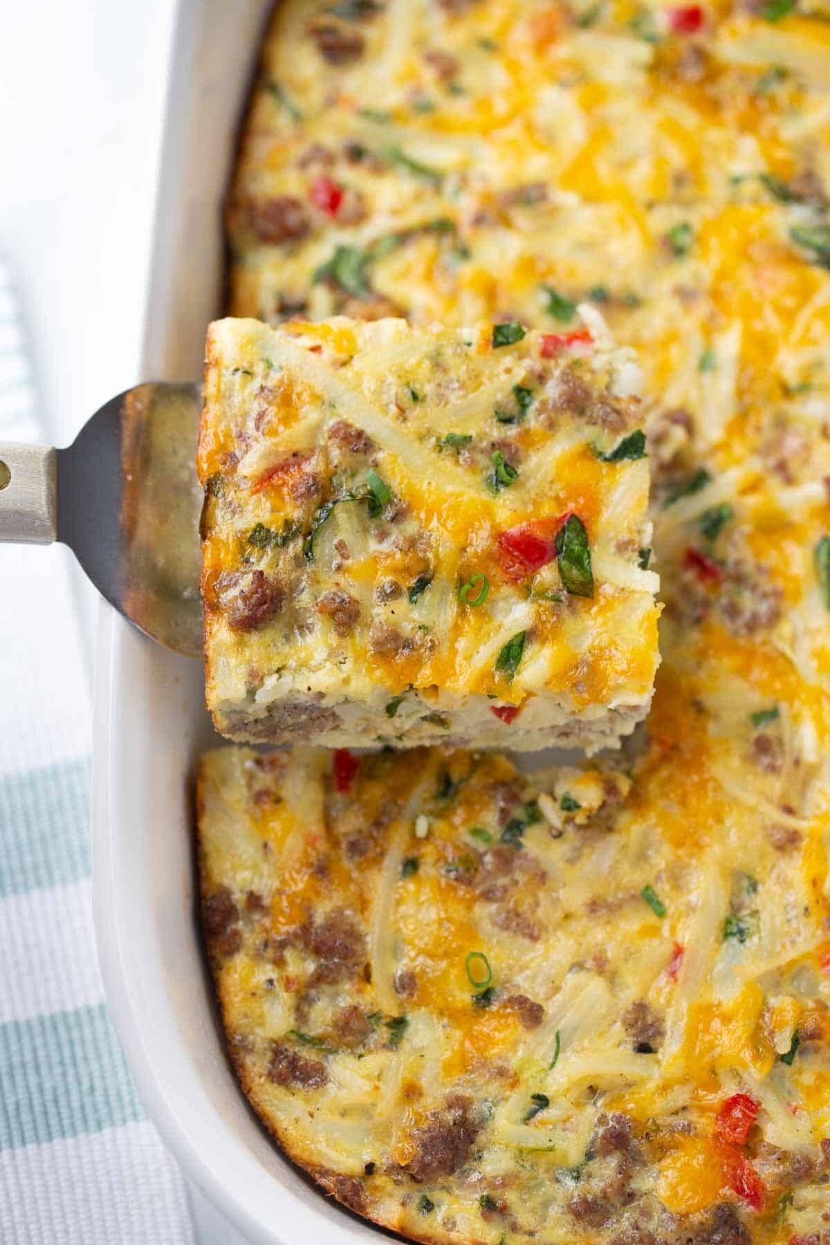 Sausage Hashbrown Breakfast Casserole (Gluten-Free)