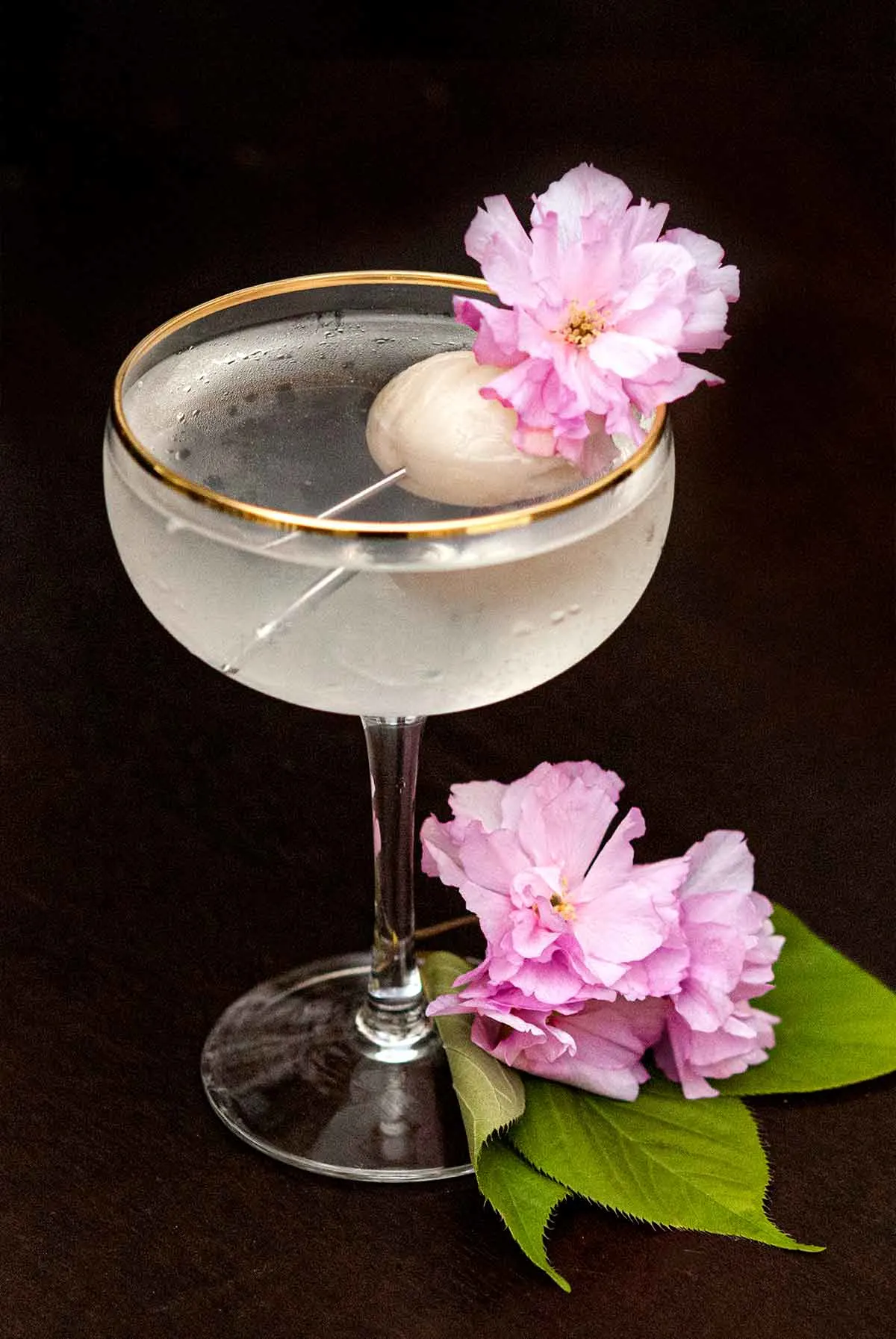 THE ELEGANT SAKE LYCHEE MARTINI