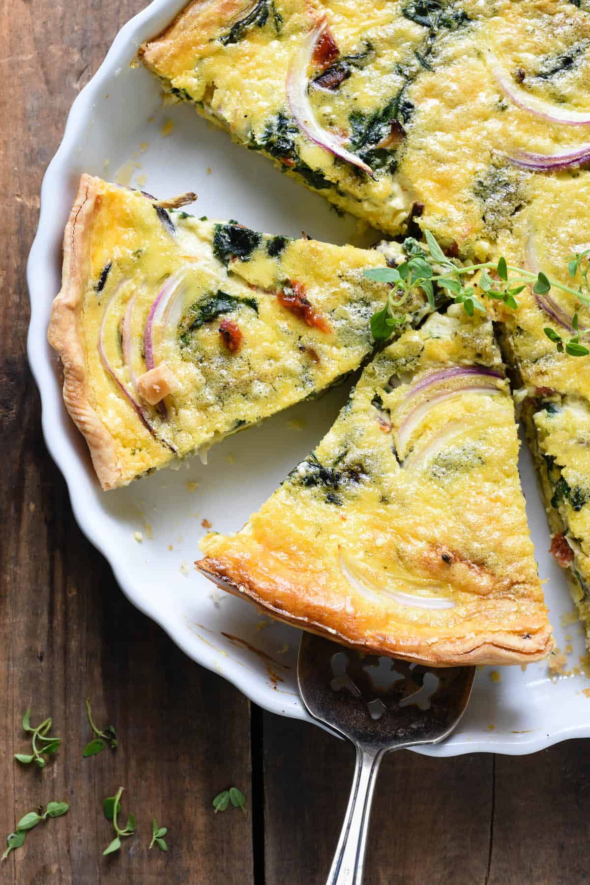 Vegetarian Quiche Recipe (Vegetable Quiche)