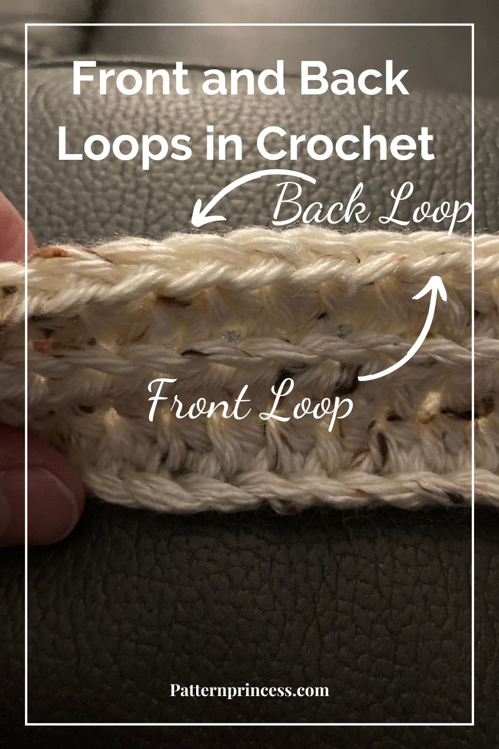 Front and Back Loops in Crochet