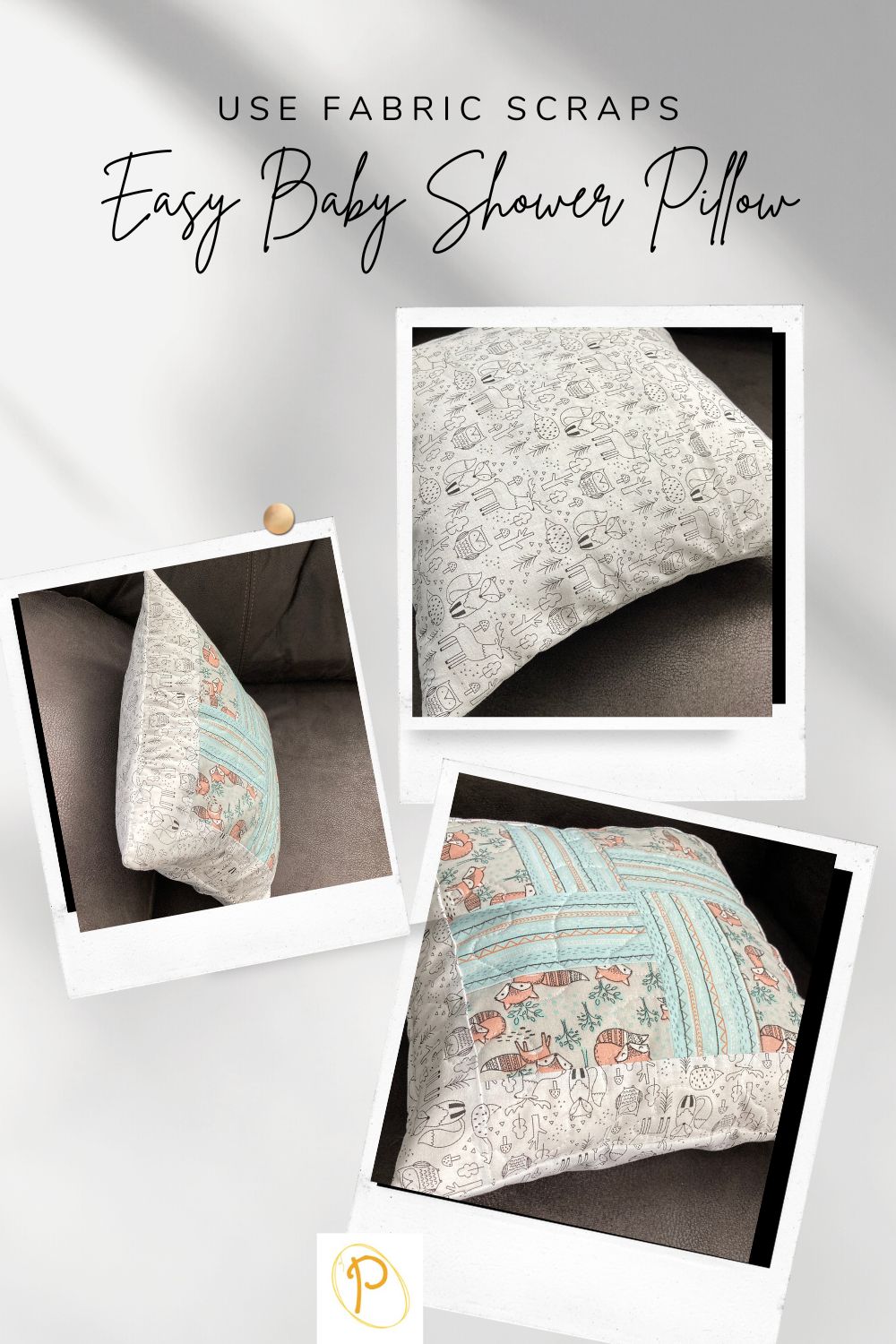 Easy Baby Shower Pillow
