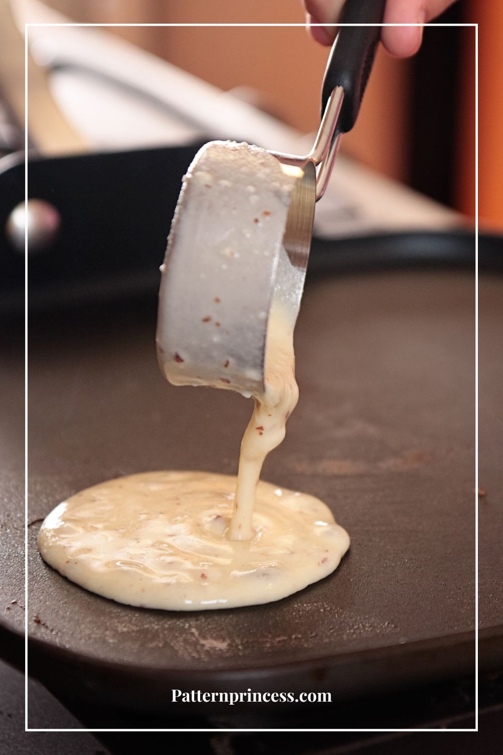 Frying Pancakes on Griddle