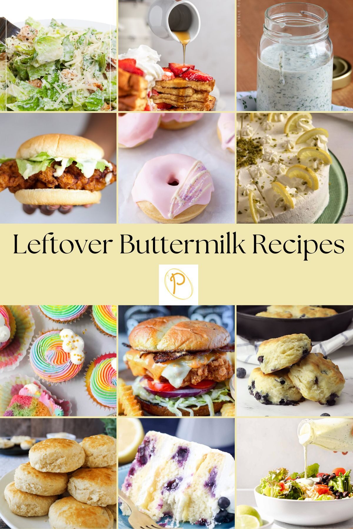 Leftover Buttermilk Recipes Collage