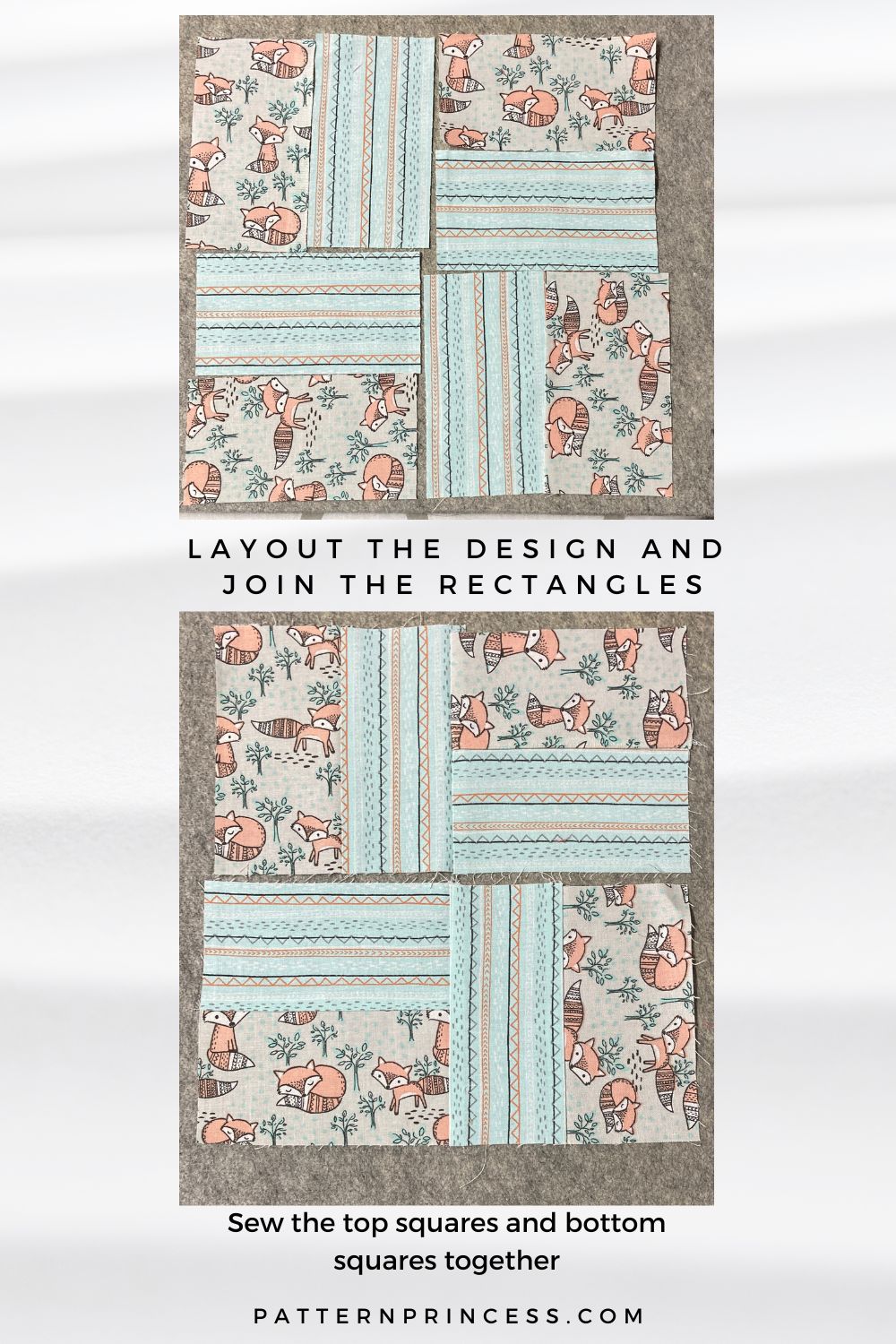 layout the design and join the rectangles