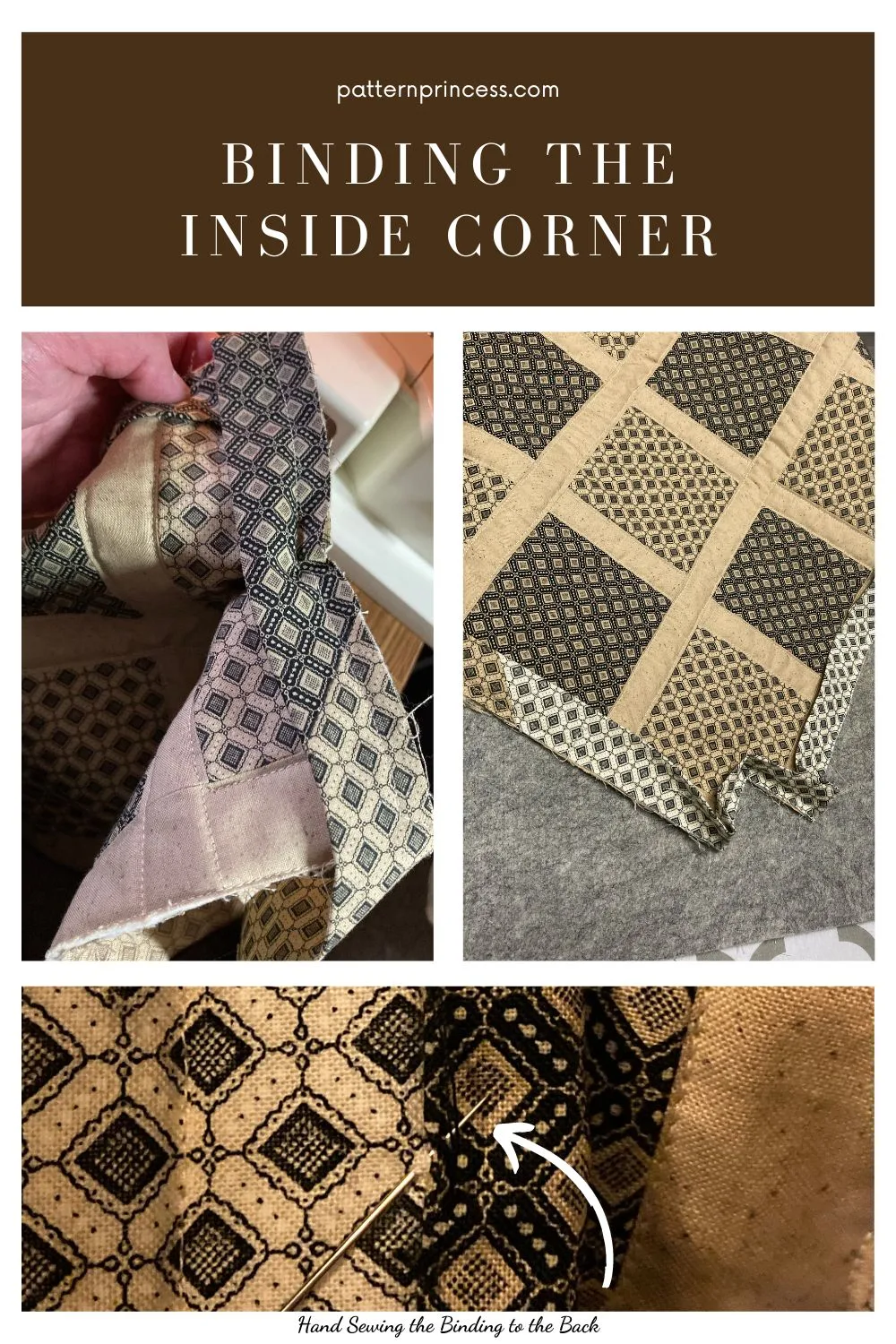 Binding the inside corner