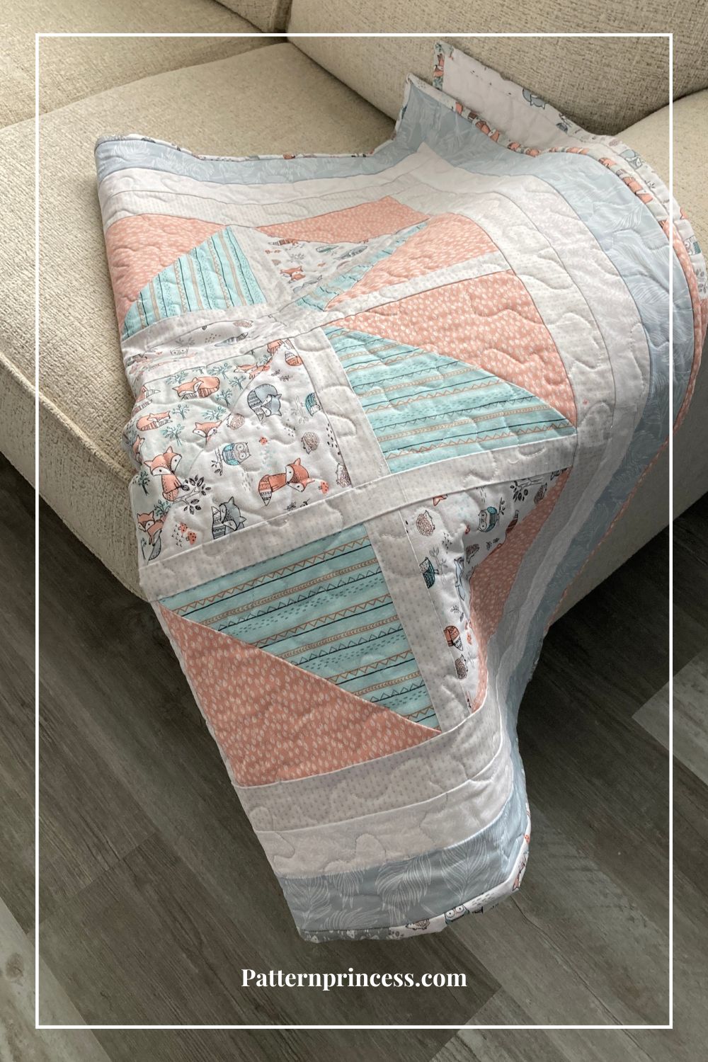 Half Square Triangle Baby Quilt Pattern